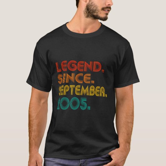 伝説2005年9月以降メンズウィメンズヴィンテージ2005 Tシャツ (正面)