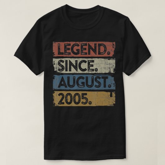 伝説2005 16威厳がある番目の誕生日ギフト16年 Tシャツ (デザイン正面)