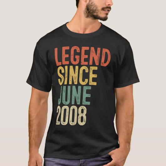 伝説2008年6月以来キッズ13誕生日13年 Tシャツ (正面)