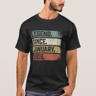 伝説2009年1月以来14歳14誕生 Tシャツ