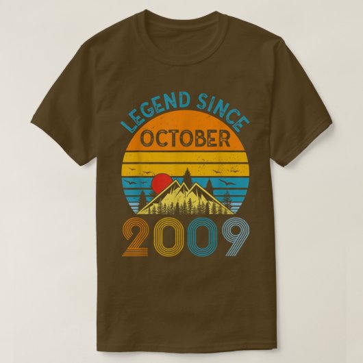 伝説2009年10月13歳ヴィンテージ13t tシャツ (デザイン正面)