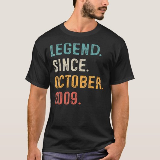 伝説2009年10月13誕生日13年 Tシャツ (正面)