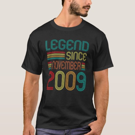 伝説2009年11月レトロ13歳13日 Tシャツ (正面)