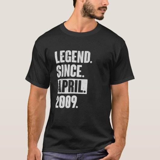 伝説2009年4月から13歳の誕生日 Tシャツ (正面)