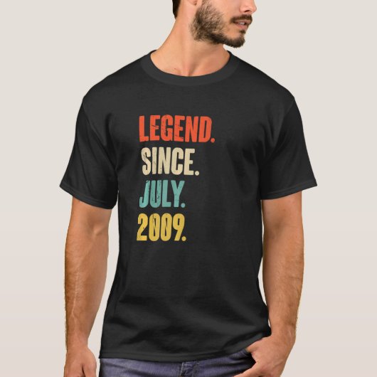 伝説2009年7月以来13歳の古いギフト13th Birt Tシャツ (正面)