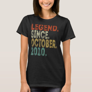伝説2010年10月以来12歳12歳 Tシャツ
