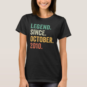 伝説2010年10月12日誕生日12年Ol Tシャツ