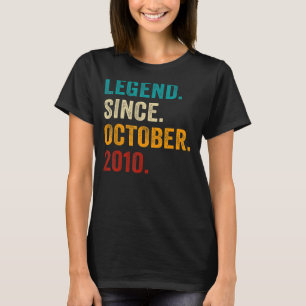 伝説2010年10月12誕生日12年 Tシャツ