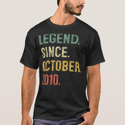 伝説2010年10月12誕生日12年 Tシャツ (正面)