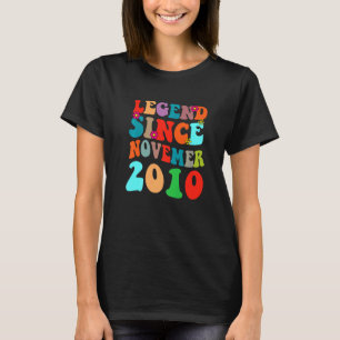 伝説2010年11月以来のヴィンテージ誕生日レトロ Tシャツ
