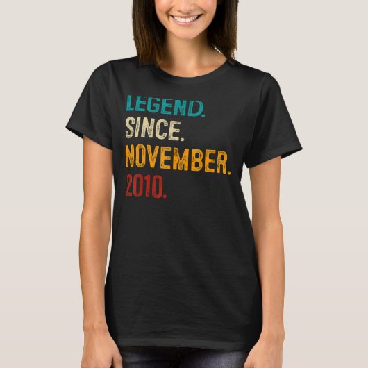 伝説2010年11月12日12歳 Tシャツ (正面)