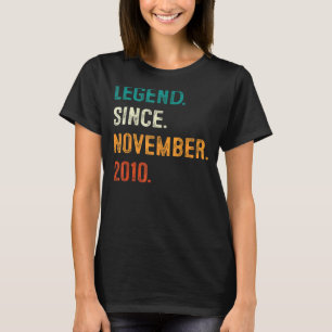 伝説2010年11月12誕生日12年 Tシャツ