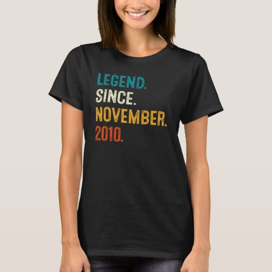 伝説2010年11月12誕生日12年 Tシャツ (正面)
