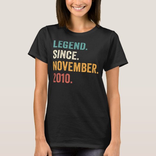 伝説2010年11月12誕生日12年 Tシャツ (正面)