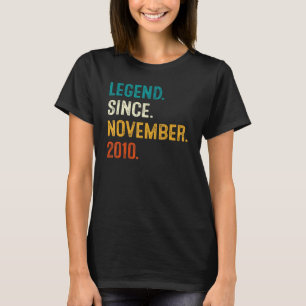 伝説2010年11月12誕生日12年 Tシャツ