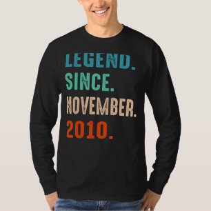 伝説2010年11月12誕生日12年 Tシャツ