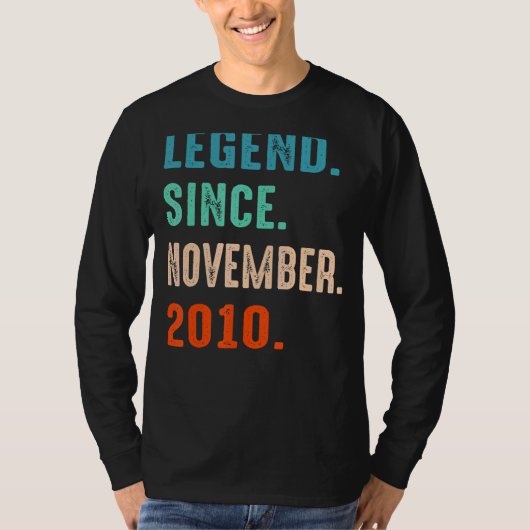 伝説2010年11月12誕生日12年 Tシャツ (正面)