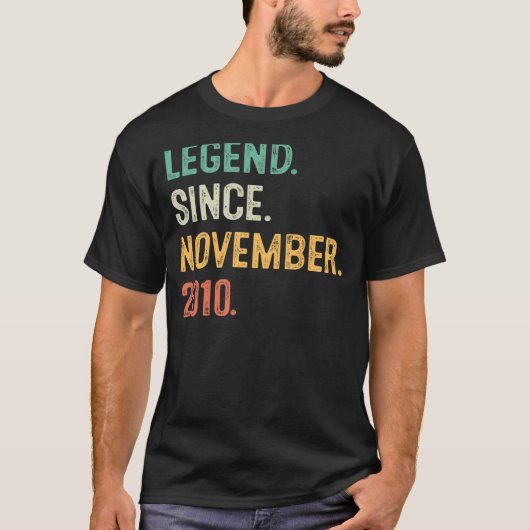 伝説2010年11月12誕生日12年 Tシャツ (正面)