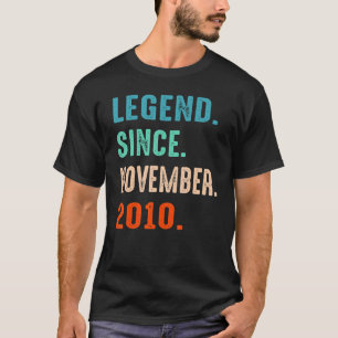伝説2010年11月12誕生日12年 Tシャツ