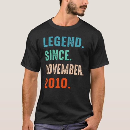 伝説2010年11月12誕生日12年 Tシャツ (正面)