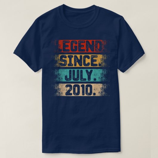 伝説2010年7月以来ヴィンテージ12歳B Tシャツ (デザイン正面)