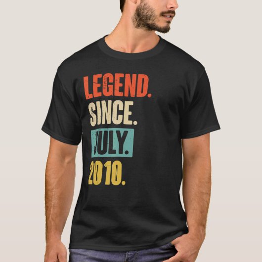 伝説2010年7月以来12歳12誕生日 Tシャツ (正面)