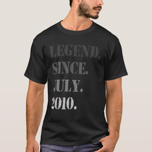 伝説2010年7月11誕生日11歳 Tシャツ (正面)