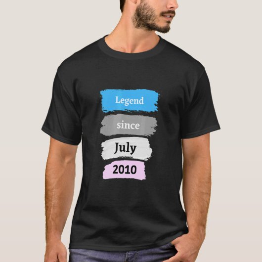 伝説2010年7月12誕生日以降 Tシャツ (正面)