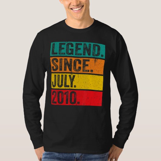 伝説2010年7月12誕生日12歳 Tシャツ (正面)