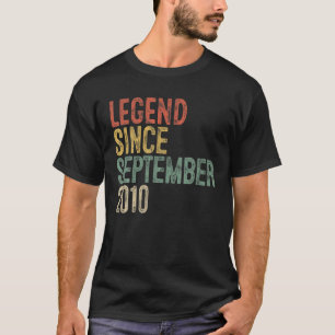 伝説2010年9月以来10th誕生日ギフト10 tシャツ