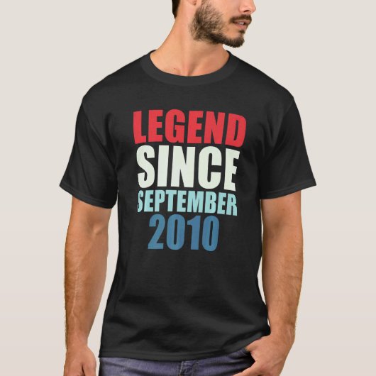 伝説2010年9月12誕生日 Tシャツ (正面)