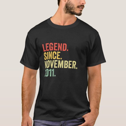 伝説2011年11月11誕生日11年 Tシャツ (正面)