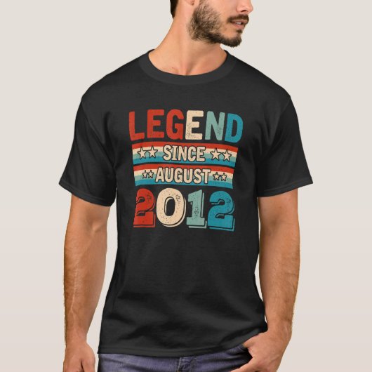 伝説2012威厳がある年レトロ10歳B Tシャツ (正面)