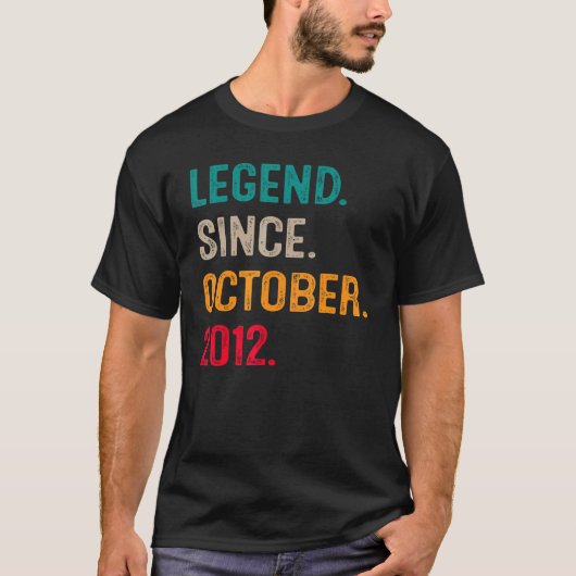 伝説2012年10月10日10歳 Tシャツ (正面)
