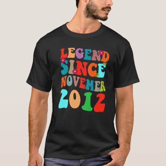 伝説2012年11月以来のヴィンテージ誕生日レトロ Tシャツ (正面)