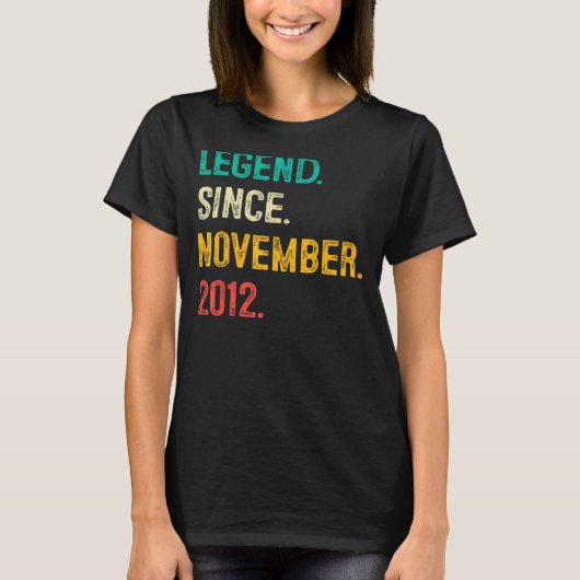 伝説2012年11月10誕生日10年 Tシャツ (正面)