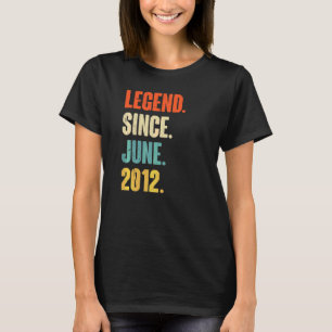 伝説2012年6月以来10歳10誕生日 Tシャツ