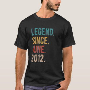 伝説2012年6月以来10歳Bday 10誕生 Tシャツ