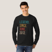 伝説2012年6月以来10歳Bday 10誕生 Tシャツ (正面フル)