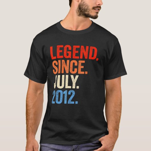 伝説2012年7月10誕生日10歳 Tシャツ (正面)