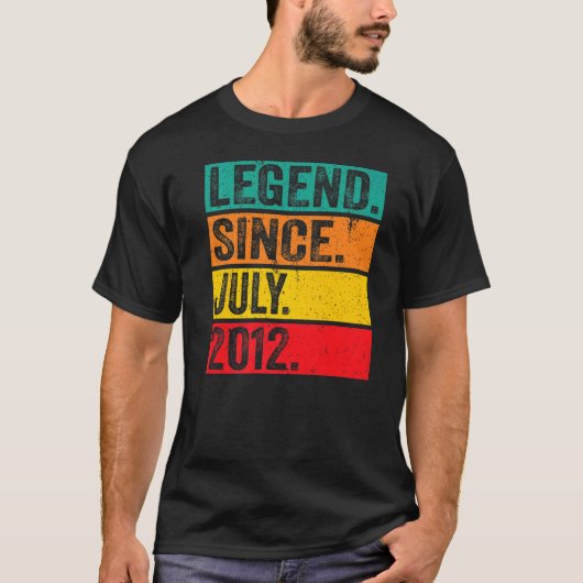 伝説2012年7月10誕生日10歳 Tシャツ (正面)