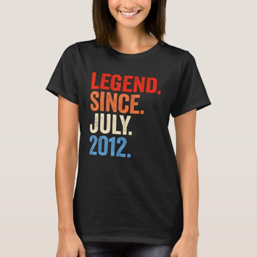 伝説2012年7月10誕生日10歳 Tシャツ (正面)