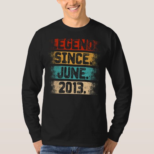 伝説2013年6月9日誕生日9歳Vi Tシャツ (正面)