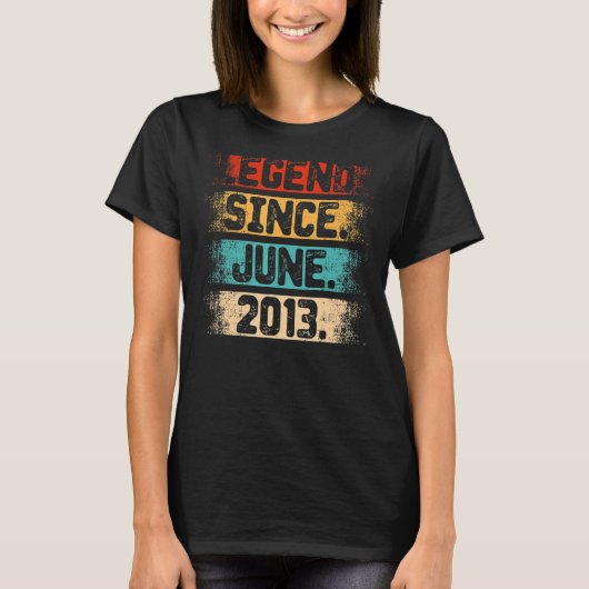伝説2013年6月9日誕生日9歳Vi Tシャツ (正面)
