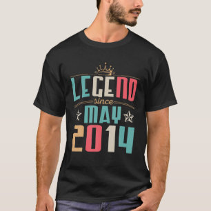 伝説2014年5月ハッピーバースデー8歳T Tシャツ