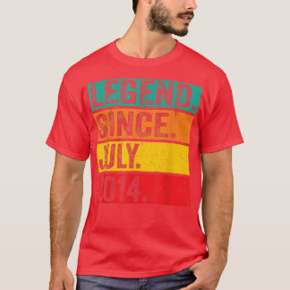 伝説2014年7月8誕生日8歳Vi Tシャツ