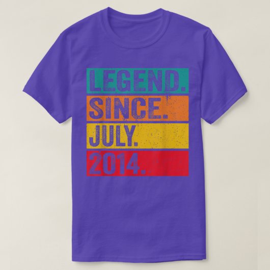 伝説2014年7月8誕生日8歳Vi Tシャツ (デザイン正面)