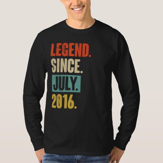 伝説2016年7月6歳6誕生日 Tシャツ (正面)