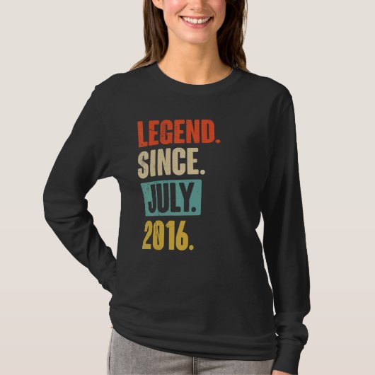 伝説2016年7月6歳6誕生日 Tシャツ (正面)