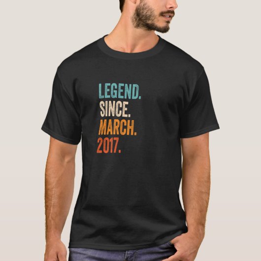 伝説2017年3月6日誕生日 Tシャツ (正面)